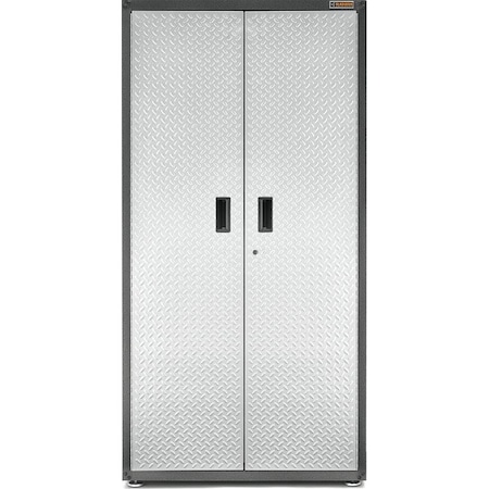 Gladiator Gear Box, 300 lb, 3Shelf, Steel, Silver Tread GAJG36FDYG